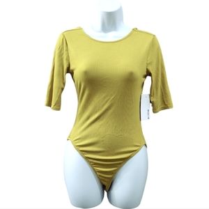 Just Fab low back ribbed bodysuit